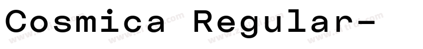Cosmica Regular字体转换